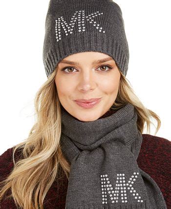 michael kors womens hat and scarf set|macy's michael kors summer hats.